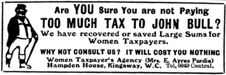 Anúncio em preto e branco de 1913