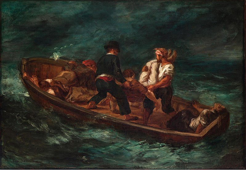 File:Eugène Delacroix - Après le naufrage (1840-47).jpg