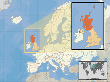 Położenie Szkocji na mapie świata