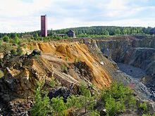 The Copper Mine in Falun, the Great Pit Falu koppargruva.jpg