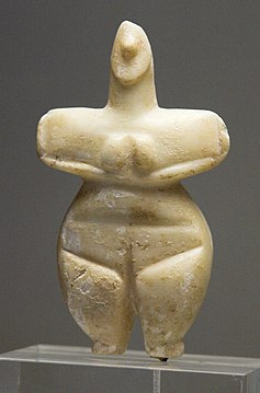Female figurine, marble, Thessaly, 5300–3300 BC