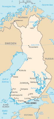 Finlandia - Mapa