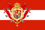 Drapelul Marelui Ducat al Toscanei cu Marea stemă.svg