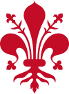 The badge used by Florentia Viola Fleur de lis of Florence.svg