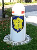 Bollard at Fleurigny