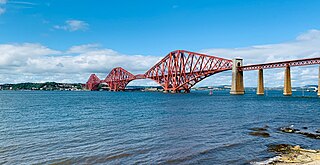 <span class="mw-page-title-main">Forth Bridge</span> Cantilever railway bridge over the Firth of Forth in the east of Scotland