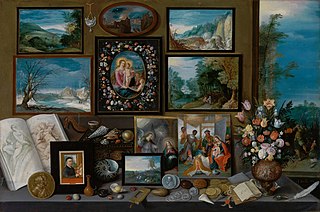 <i>A Cabinet of Curiosities</i> (painting) Painting by Frans Francken the Younger