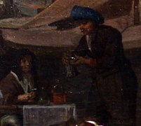 Gabriel Metsu - The Herb Market (detail vrouw en man in tulband) .jpg