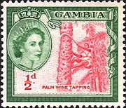Gambie 1953 razítka plodina 1.jpg