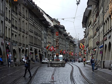 Marktgasse lies right in the centre of the 6-km-long shopping arcades