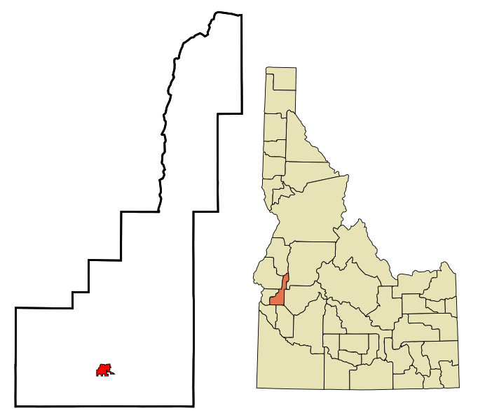 File:Gem County Idaho Incorporated and Unincorporated areas Emmett Highlighted.svg