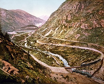 The Georgetown Loop of the Colorado Central Railroad.