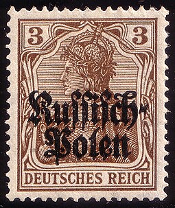 3pf German stamp overprinted "Russisch-Polen" Germanrussia3pf1915.jpg