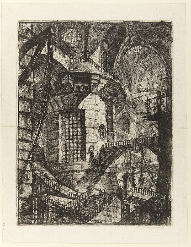 Giovanni Battista Piranesi - Le Carceri d'Invenzione - Second Edition - 1761 - 03 - The Round Tower.jpg