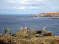 Glengad Stone circle overlooking Broadhaven Bay Kilcommon, Erris North Mayo.jpg