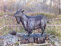 Thumbnail for File:Goat Sculpture at Crich Tramway Museum, Derbyshire - geograph.org.uk - 1650900.jpg