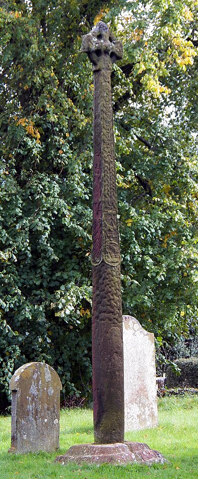 Gosforth Cross, view from the north-west