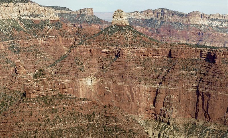 File:Grand Canyon aerial view of Mt. Hayden.jpg