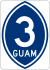 Guam avtomagistrali 3 markeri