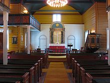 Interior of the church Gyland Kirke innvendig 2010.jpg