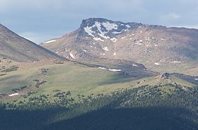 Uitzicht vanaf de Trail Ridge Road.