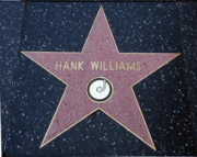 Hank Williams's star at 6400 Hollywood Boulevard, on the Hollywood Walk of Fame