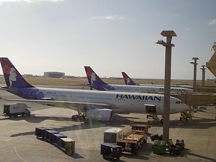 Hawaiian Airlines operates primarily out of Honolulu International Airport.