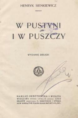 W Pustyni I W Puszczy Calosc Wikizrodla Wolna Biblioteka