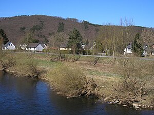 Hoppengarten, unterhalb der Brücke