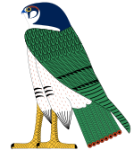 Horus jako falcon.svg