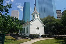 St. John Church, Sam Houston Park, Houston, Texas Houston May 2022 05 (1891 St. John Church).jpg