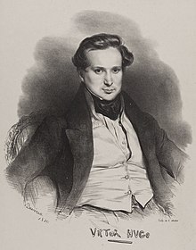 Victor Hugo en 1829. Lithographie d'Achille Devéria, Paris, musée Carnavalet.