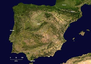 Pyrenejský Polostrov: Štáty a iné územia, Hranice, Rieky