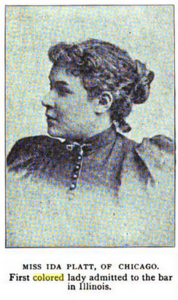 Ida Platt: First African-American female lawyer in Illinois (1894) IdaPlatt.tif
