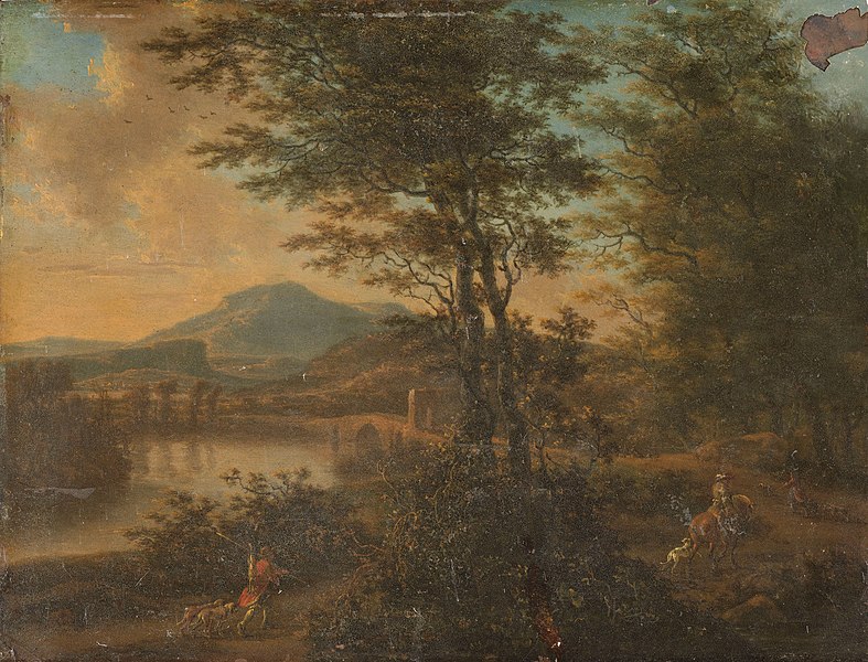 File:Italiaans landschap bij zonsondergang Rijksmuseum SK-A-149.jpeg