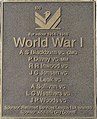 World War I VC recipients: Blackburn, Davey, Inwood, Jensen, Leak, Sullivan, Weathers, Woods