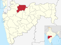 Jalgaon in Maharashtra (India).svg