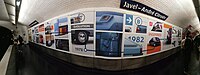Citroën exhibition along the platforms