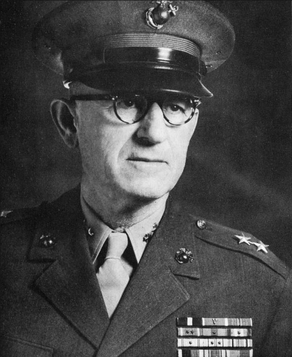 Walker, as a major general, USMC