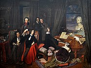 ピアノを弾くフランツ・リスト (1840)