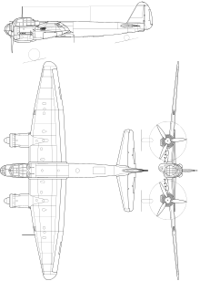 Junkers Ju 88 A-4 Junkers Ju 88 A-4.svg