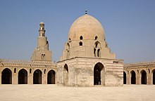 The Mosque of Ibn Tulun, built by Ahmad Ibn Tulun in 876-879 AD Kairo Ibn Tulun Moschee BW 5.jpg