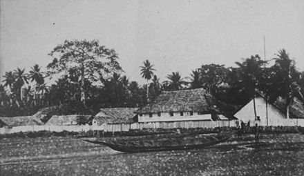 Woermann-Linie factory in Cameroon. From the 1830s, German shipping participated in trade with Africa and established factories there. From the 1850s, trade and plantation agriculture were undertakend by German companies in the South Seas. Some of these economic enterprises eventually formed the basis for the regions' conversion into German colonies.[12]