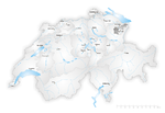 Lage des Kantons Appenzell Ausserrhoden