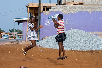 Two girls playing Ampe Kids playing Ampe 02.jpg