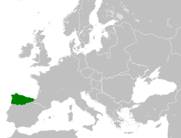 Regno delle Asturie - Localizzazione