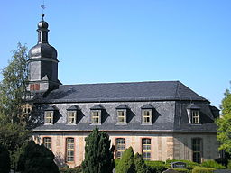 Die Kirche von Geraberg im Ilm-Kreis (Thüringen, Deutschland)