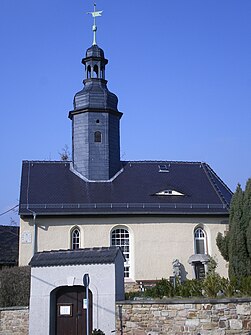 Church in the listed town center