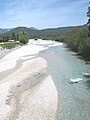 Isar bei Krün mit Restwasser