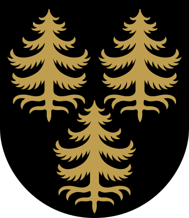 Picea used in coat-of-arms of Kuhmo, Finland